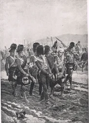 Carrying Sir John Moore from the Battlefield, illustration from 